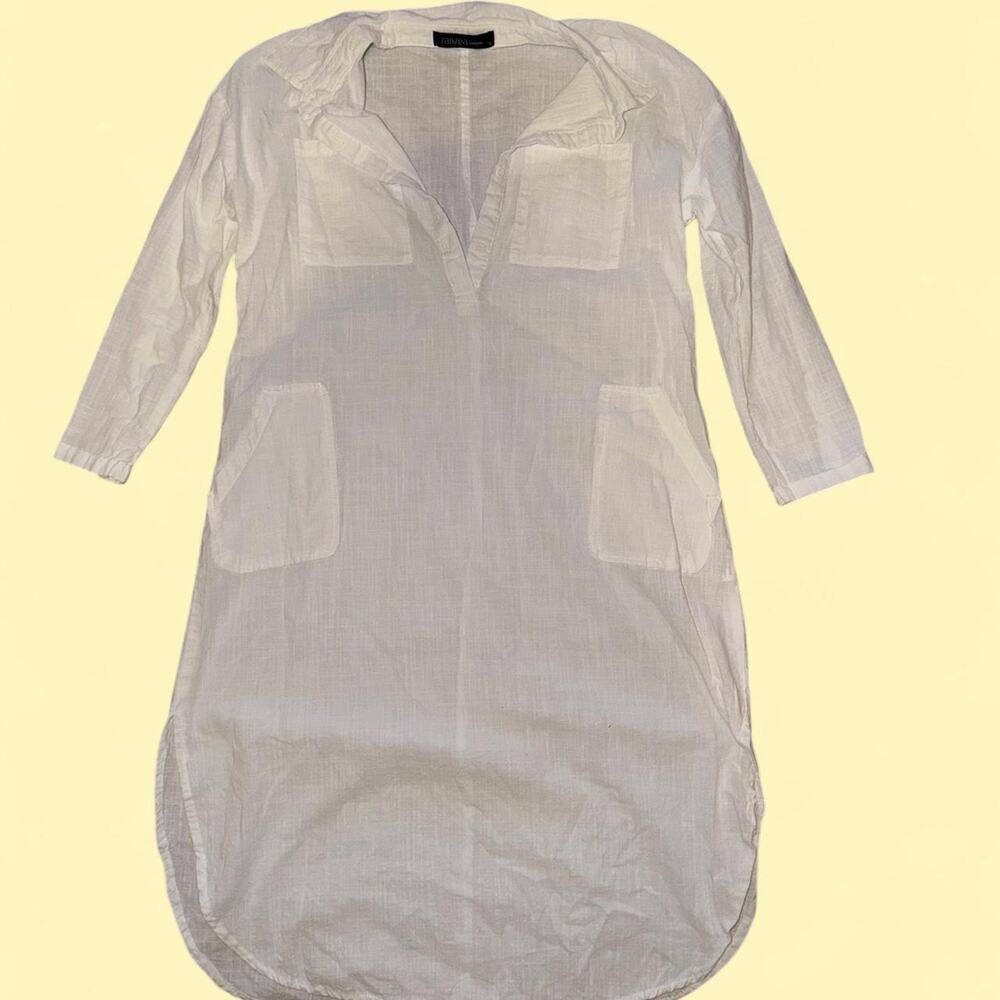 White Zanzea Dress & Swimsuit Coverup Small
